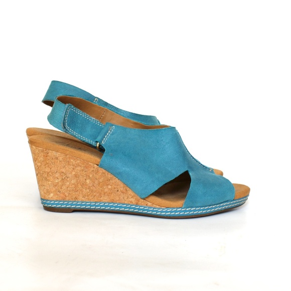 clarks turquoise shoes